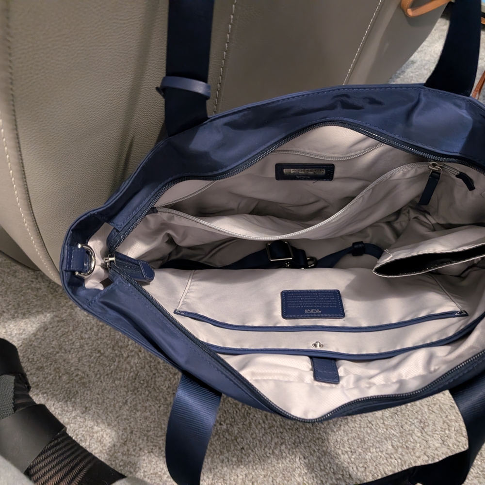 Tumi Navy Blue Mauren Tote Bag - Picture 2 of 7